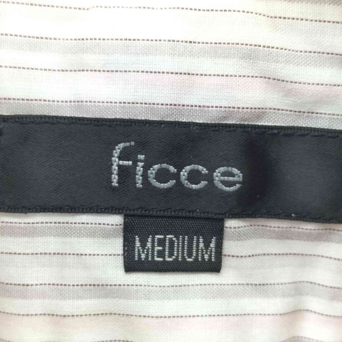 フィッチェ ficce ストライプ半袖シャツ メンズ import:M