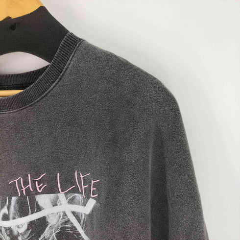 ジュエティ jouetie ウォッシュ加工 オーバーサイズスウェット live the life you love レディース JPN:M