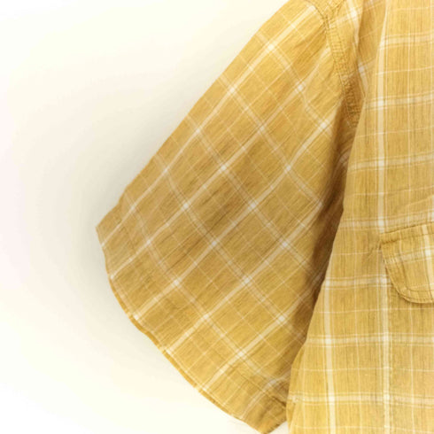 ラングラー Wrangler フロントポケット半袖チェックシャツ メンズ import:M