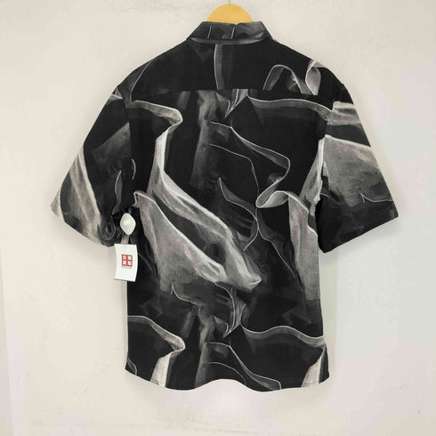 ザラ ZARA Abstract Print Textured Shirt アート柄 半袖シャツ メンズ import:M