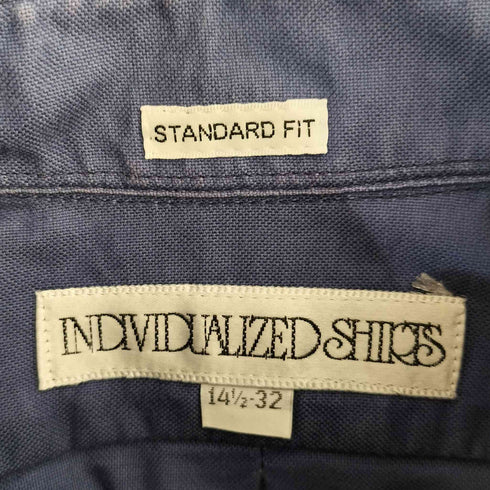 インディヴィジュアライズドシャツ individualized shirts USA製 STANDARD FIT コットン ボタンダウン シャツ メンズ 14 1/2-32