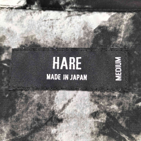 ハレ HARE アンビギュアス柄 オープンカラー 長袖シャツ メンズ JPN:M