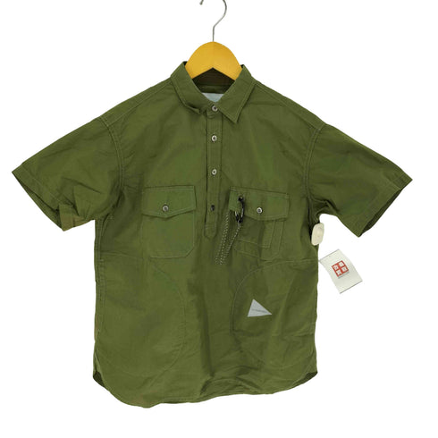 アンドワンダー and wander CORDURA typewriter short sleeve over shirt コーデュラ タイプライター ショートスリーブオーバーシャツ メンズ 00