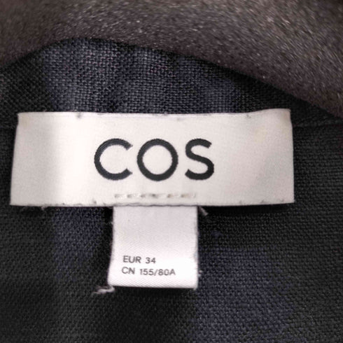 コス COS リネン ボックス 半袖 シャツ レディース 34