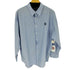 wooalong ストライプコットンシャツ メンズ import:L