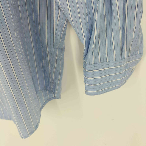 wooalong ストライプコットンシャツ メンズ import:L