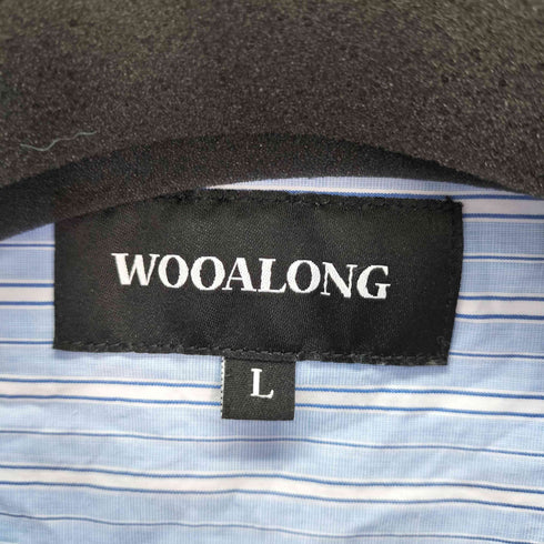 wooalong ストライプコットンシャツ メンズ import:L