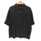 ステューシー Stussy 24SS Flat Bottom Crinkled Shirt フラット ボトム クリンクルド ブラック シャツ メンズ import:M