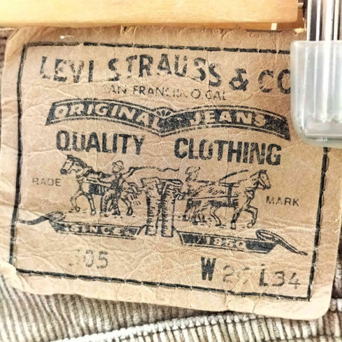 リーバイス Levis 90S イタリア製 505 ボタン裏113 スモールE ジップフライコーデュロイパンツ レディース 26/34