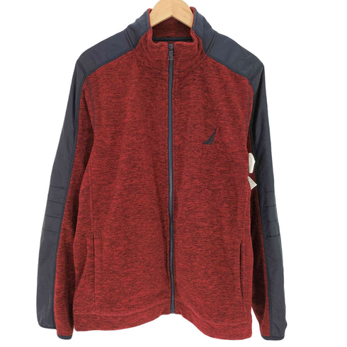 ノーティカ NAUTICA スイッチング ナイロン フリースジャケット メンズ import:L