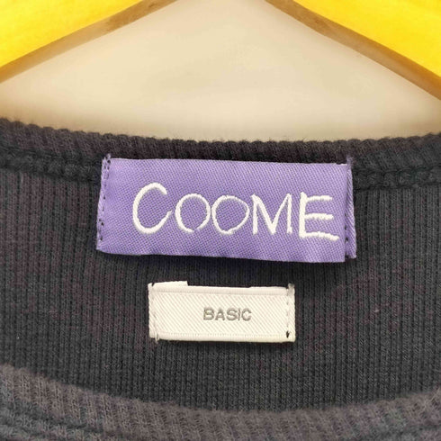 COOME クロップドリブトップス レディース