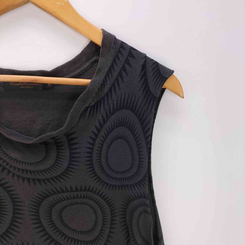 アンダーカバーイズム UNDERCOVERISM FOR REBELS 00S 04SS Languid 期 GIZ サークル 歪み 総柄 アシンメトリー ノースリーブ カットソー タンクトップ Tシャツ archive アーカイブ メンズ import:M
