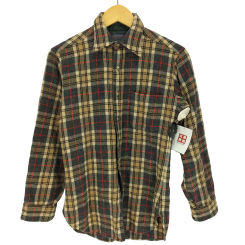 ペンドルトン PENDLETON 70-80S USA製 チェック L/S ウール ボードシャツ メンズ import:S