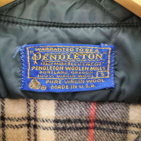 ペンドルトン PENDLETON 70-80S USA製 チェック L/S ウール ボードシャツ メンズ import:S