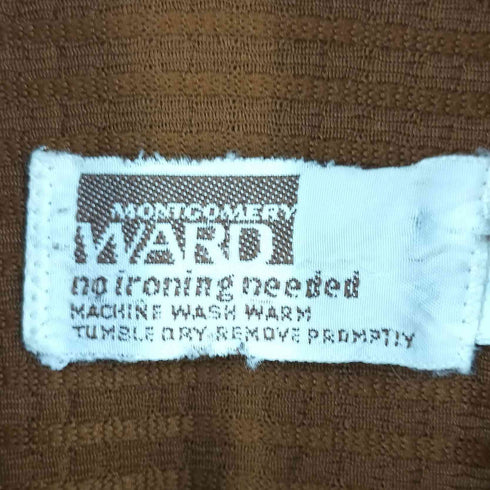 モンゴメリーワード MONTGOMERY WARD 70s 襟芯 ポリエステル ドレスシャツ メンズ 15½-33