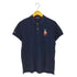 ポロラルフローレン POLO RALPH LAUREN 星条旗 ビッグポニー刺繍 鹿の子ポロシャツ メンズ import:M