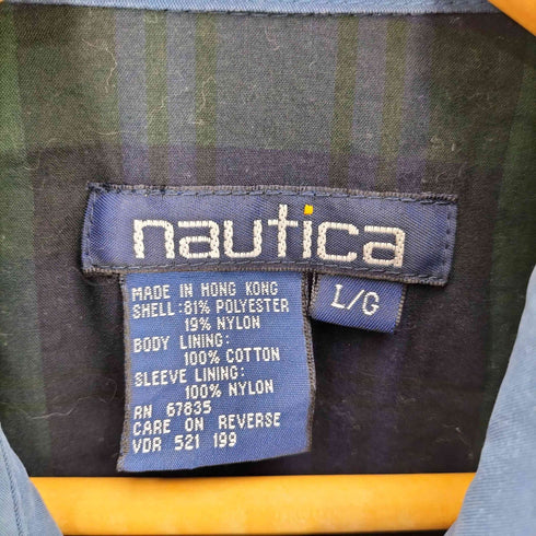 ノーティカ NAUTICA 90S 裏地ブラックウォッチ チンスト ピーチスキン スウィングトップ メンズ import:L