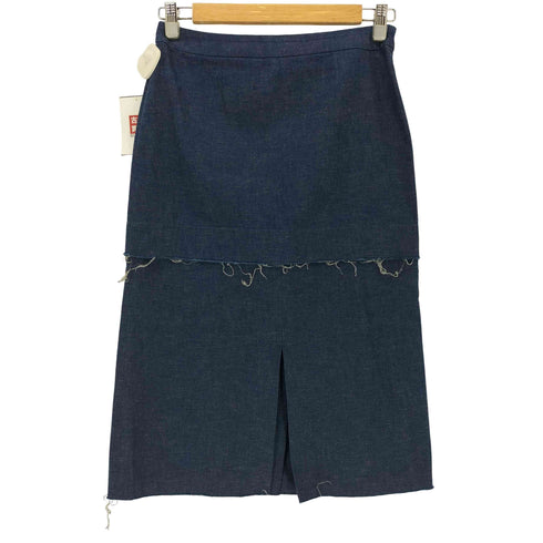 サワタカイ sawa takai 7oz DENIM カットオフデニムスカート レディース XS