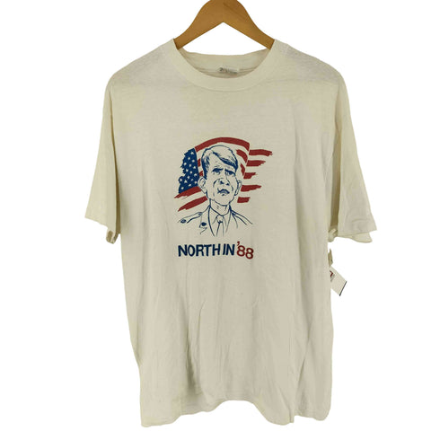 ヘインズ Hanes 80s 星条旗 大統領 プリントTシャツ メンズ XL