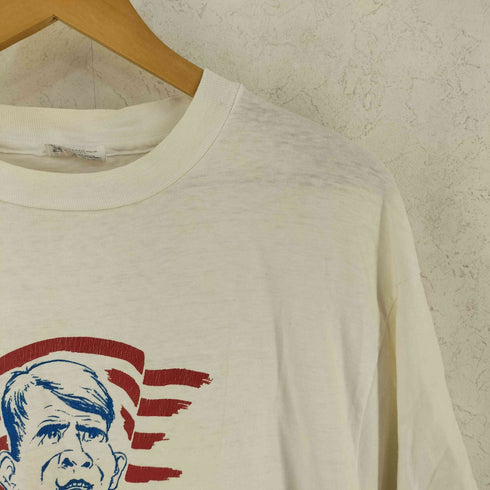 ヘインズ Hanes 80s 星条旗 大統領 プリントTシャツ メンズ XL