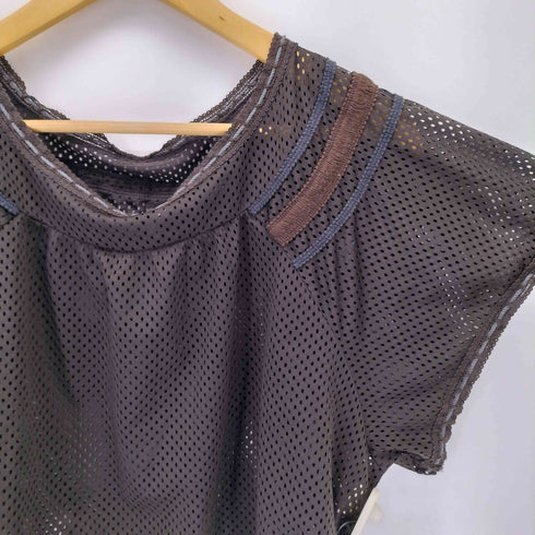 マチュアリー maturely Mesh Dot Short Smock メッシュドットショートスモック レディース