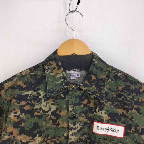 サニーサイダー SUNNY SIDER デジカモ S/S ミリタリーシャツ メンズ JPN:M