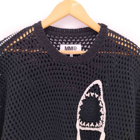 エムエムシックスメゾンマルジェラ MM6 Maison Margiela 20SS HANGING THREADS CROCHET TOP レディース S