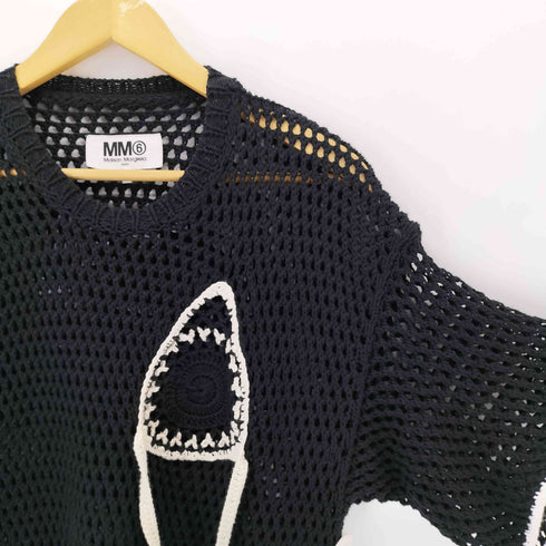 エムエムシックスメゾンマルジェラ MM6 Maison Margiela 20SS HANGING THREADS CROCHET TOP レディース S
