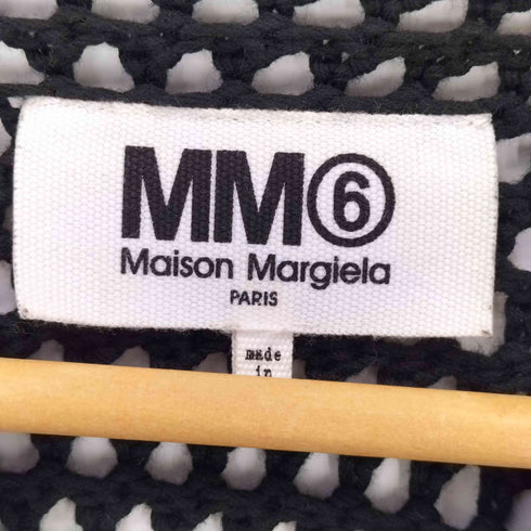 エムエムシックスメゾンマルジェラ MM6 Maison Margiela 20SS HANGING THREADS CROCHET TOP レディース S