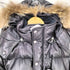 リューグーレザーズ Liugoo Leathers ラクーンファー ラムレザー ダウンコート メンズ JPN:M