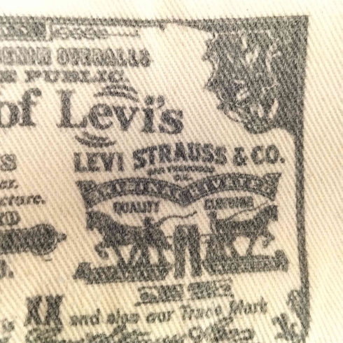 リーバイス Levis ボタン裏4001 501 ペイント加工 ボタンフライデニムパンツ メンズ 33/30