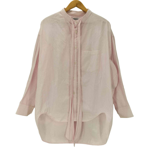 バレンシアガ BALENCIAGA Stripe New Swing Shirt ストライプ ニュー スウィング シャツ レディース 36
