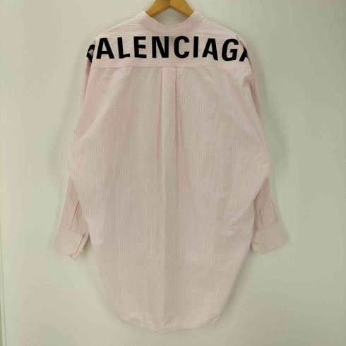 バレンシアガ BALENCIAGA Stripe New Swing Shirt ストライプ ニュー スウィング シャツ レディース 36