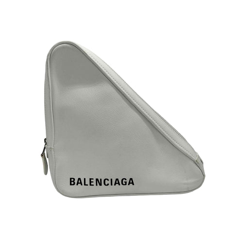 バレンシアガ BALENCIAGA TRIANGLE POCHETTE トライアングル ポシェット クラッチ ハンド レザー バッグ レディース