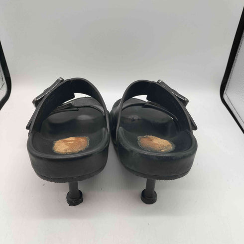 バレンシアガ BALENCIAGA mallorca sandal マヨルカ レザー ブラック ヒール サンダル レディース EUR:36