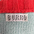Burro Vネック バイカラー ニット メンズ