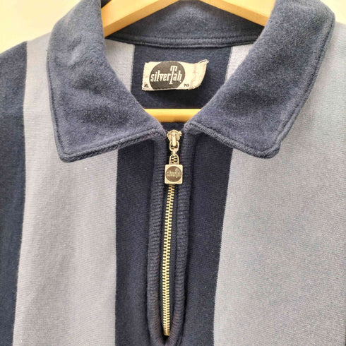 リーバイス Levis 90S OLD Silver Tab シルバータブ ハーフ ジップ 襟付き プルオーバー ストライプ ポロ スウェット メンズ import:XL