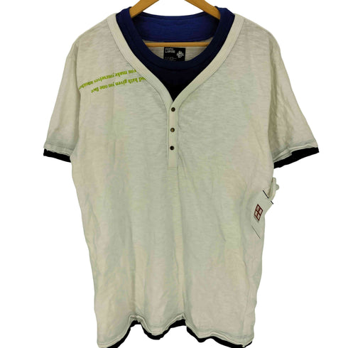 ピーピーエフエム PPFM 00S レイヤード S/S ヘンリーネック Tシャツ Y2K メンズ JPN:3