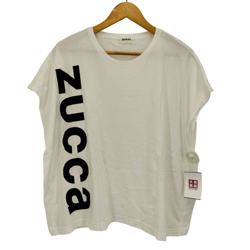 ズッカ ZUCCa ロゴ プリント S/S クルーネック Tシャツ レディース JPN:M