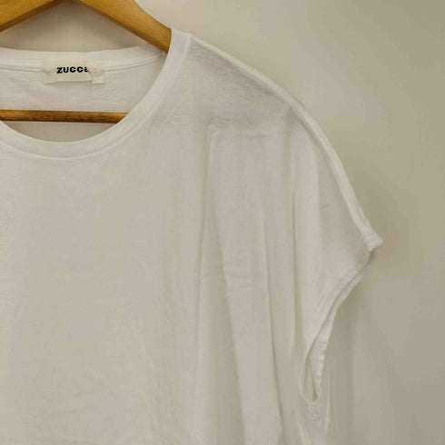 ズッカ ZUCCa ロゴ プリント S/S クルーネック Tシャツ レディース JPN:M