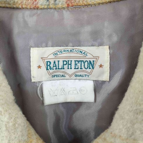 RALPH ETON ウール レーヨン ジップ ジャケット メンズ