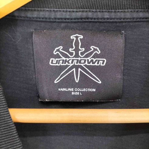 アンノウンロンドン UNKNOWN LONDON フロントプリントクルーネックTシャツ メンズ L