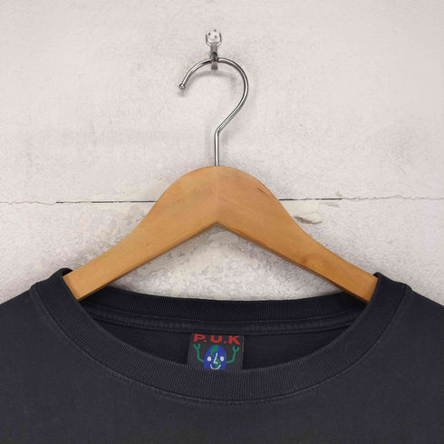 P.U.K フロントプリントクルーネックTシャツ メンズ L