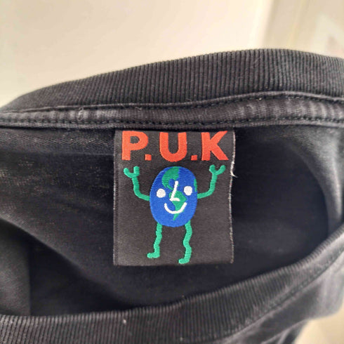 P.U.K フロントプリントクルーネックTシャツ メンズ L