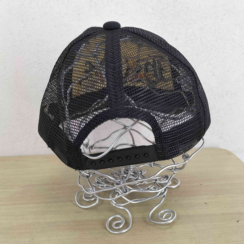 HRPG ビジュー装飾&ラインストーン オールドイングリッシュ刺繍メッシュキャップ Y2K レディース