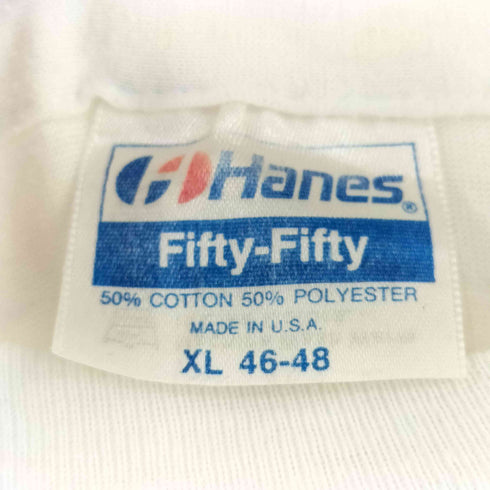ヘインズ Hanes 90S USA製 fifty-fifty プリントTシャツ メンズ XL