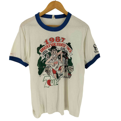 スクリーンスターズ SCREEN STARS 80-90S 両面プリント リンガー Tシャツ メンズ XL