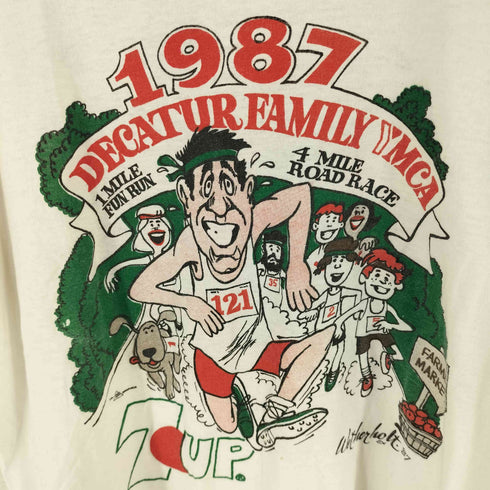 スクリーンスターズ SCREEN STARS 80-90S 両面プリント リンガー Tシャツ メンズ XL