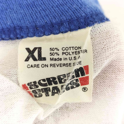 スクリーンスターズ SCREEN STARS 80-90S 両面プリント リンガー Tシャツ メンズ XL