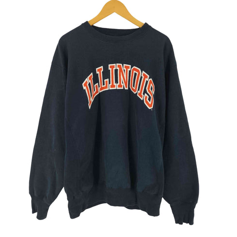 STEVE&BARRYS 00S ILLINOIS リバース型 スウェット トレーナー メンズ XL